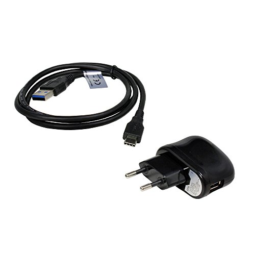 P4A Medion Lifetab X10605 Mobile-Laden Set aus USB Kabel, USB Adapter, USB-C 3.0, 2100mA, von P4A