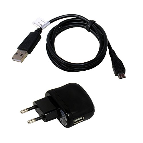 P4A Trekstor SurfTab Breeze 7.0 Quad 2teiliges Zubehörset, USB Kabel, USB Adapter, Micro USB, 2100mA, für alle Geräte mit Micro-USB Anschluss von P4A