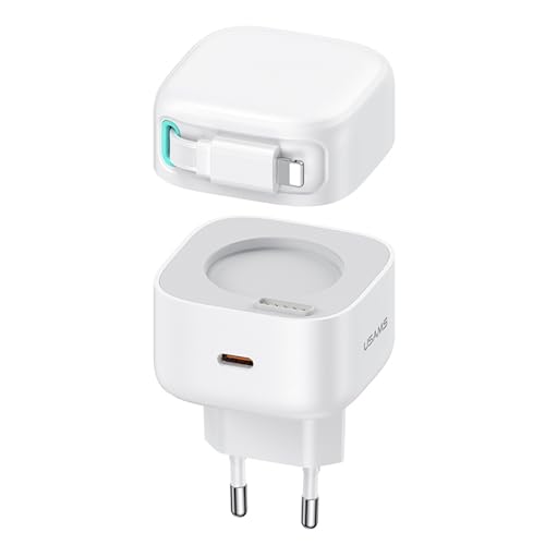 P4Y USB-C-Netzladegerät mit Lighning-kompatiblem Kabel Schnellladung PD+QC 35W Materialien: PC weiß US-CC209 Gan XMF-Serie von P4Y
