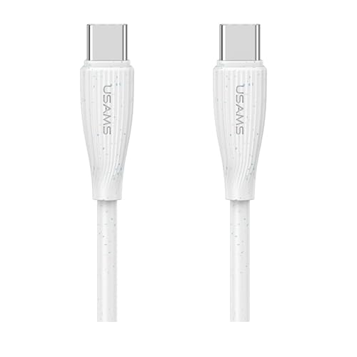P4Y USB-C zu USB-C 60W Kabel US-SJ716 Schnelles Laden & Datenübertragung 1m weiß von P4Y