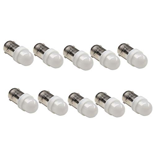 PA 10 pcs # 44 BA9S T11 2 SMD 2835 LED Keil Flipperautomaten Light Top View Leuchtmittel, Ba9s, weiß von PA