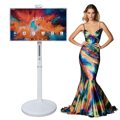 PAAFNN Tragbarer Smart-Bildschirm mit 4K-HD-Kamera, 81,3 cm (32 Zoll), 1080p, tragbarer Monitor mit drehbarem Touchscreen, Android-Betriebssystem (unterstützt Google Store), volle Drehbewegung (81,3 von PAAFNN