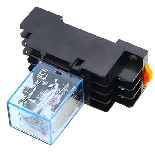 MY4NJ DC/AC 12V 24V 36V 48V 110V 220V 5A Spule 14 Pin mit Sockel (AC,220V) von PABVRPYT