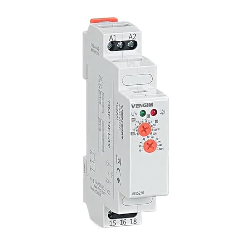 Zeitrelais mit Abschaltverzögerung 220V oder AC/DC 12V-240V Zeitschalter auf Schiene (220V AC) von PABVRPYT