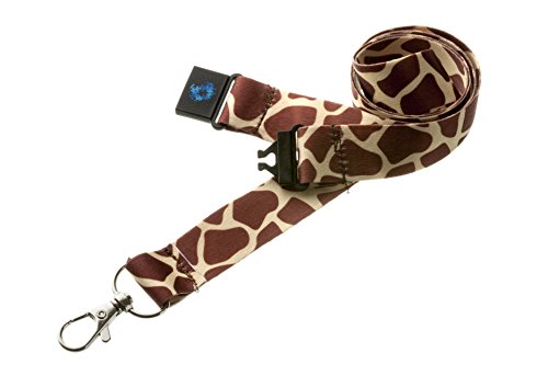 Schlüsselband mit Safari-/Tiermotiv, mit Sicherheitsverschluss, Giraffe Schlüsselband mit Safari-/Tiermotiv, mit Sicherheitsverschluss, Giraffe von PAC Supplies Global Ltd