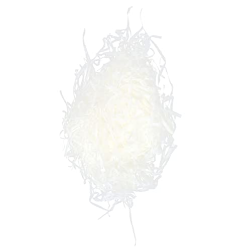 PACKOVE 1 Stück Schachtel Papierseidenfüller Papierfaden Geschenkverpackung Füllung Füllfaden Gefaltetes Papier Plissierte Füller Gefaltetes Filament Weiß von PACKOVE