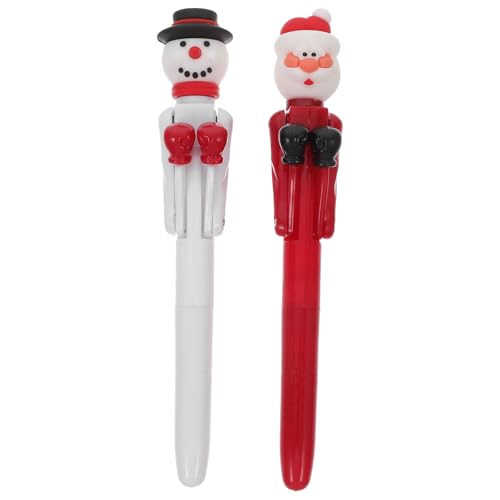 PACKOVE 2 Stück Weihnachtskugelschreiber Lustiger Stift Lustige Stifte Einzigartige Stifte Neuheitstifte Coole Stifte Für Neuheitsstifte Für Bowling-kugelschreiber Süß Pp von PACKOVE