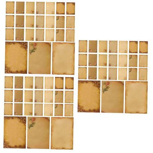 PACKOVE 3 Sätze Gruß Kasse Begrüßen Geprägt Pergament Briefpapier Schreibutensilien Verpackung Brief Aus Papier Brief Schreiben Einladung Kraftpapier 24 Blätter * 3 von PACKOVE