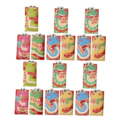 PACKOVE 30 Stück Mit Rotem Umschlag Drachenrotes Paket Jahr Des Drachens Roter Umschlag Rote Tasche Seidenrote Umschläge Frohes Neues Jahr Dekorationen Papier von PACKOVE