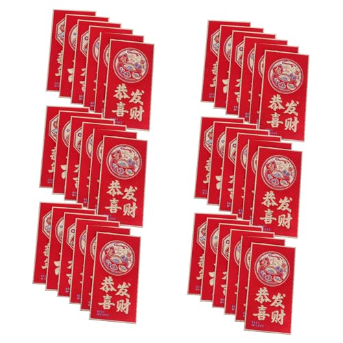 PACKOVE 36 Stück Rotes Segenspaket für das neue Jahr chinesischer neujahrsumschlag Chinesische Umschläge für rote pakete chinesisch Hongbao Papier PACKOVE 36 Stück Rotes Segenspaket für das neue Jahr chinesischer neujahrsumschlag Chinesische Umschläge für rote pakete chinesisch Hongbao Papier von PACKOVE