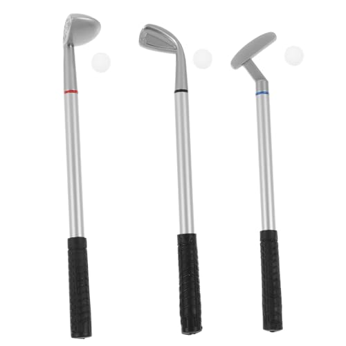 PACKOVE 3Sätze Golf Stift aus Metall Dekorative Schreibutensilien für Büro und Golf Events für Golfbegeisterte und Golf Partygeschenk Schwarzem Blauem von PACKOVE
