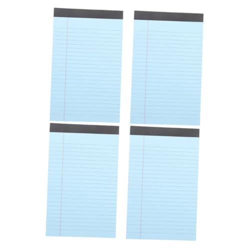 PACKOVE 4 Stück Notizbuch regiert Buchseite gefüttert Memo -Notepad Zu büromaterial Notizblock schreibutensilien Schreibheft schreibgeräte legale Blöcke Notepad abreißen Pads Papier Blue PACKOVE 4 Stück Notizbuch regiert Buchseite gefüttert Memo -Notepad Zu büromaterial Notizblock schreibutensilien Schreibheft schreibgeräte legale Blöcke Notepad abreißen Pads Papier Blue von PACKOVE