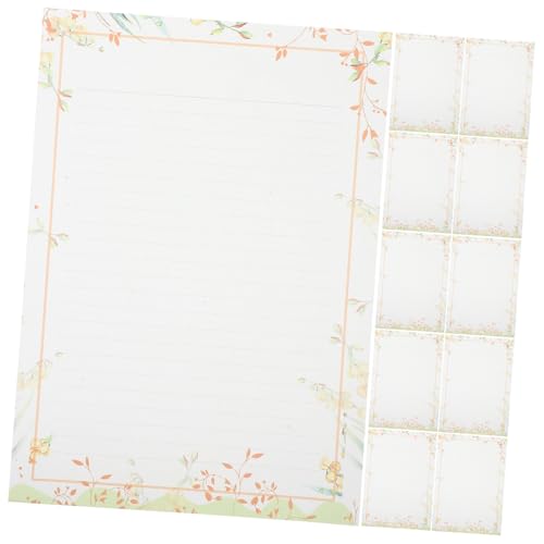 PACKOVE 50 Stück Geständnisbriefpapier Schreiben Briefe Für Dekoratives Briefpapier Geburtstag Briefpapier Leer Vintage - Hochzeit Rosa Zur Einladung Schreibwaren Edles Briefpapier von PACKOVE