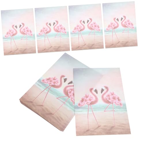 PACKOVE 50 Stücke Flamingo Schreibwaren Vintage Stil Brief Schreiben Liefert Papier von PACKOVE