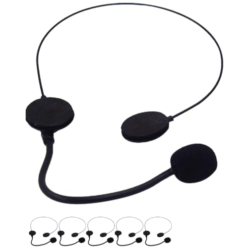 PACKOVE 6 Stück -Mikrofon-Headset Weihnachtskostüm Kopfbedeckung Mikrofon -Mikrofon Gefälschtes Headset Karneval Maskerade Kopfhörer-Requisiten Für Cosplay Party von PACKOVE