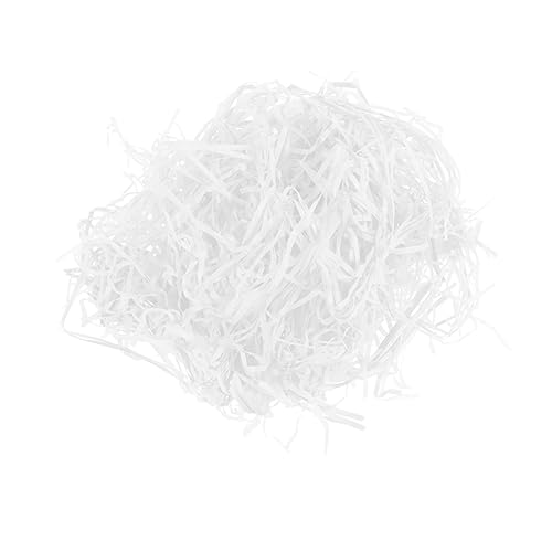 PACKOVE Gefülltes Papierdraht Taschentuch Papierschnitzel Für Kartons in Großen Mengen Papierschnipsel Verpacken Papierschnipsel Für Kartons Crinkle Paper Krepp Bast Weiß von PACKOVE