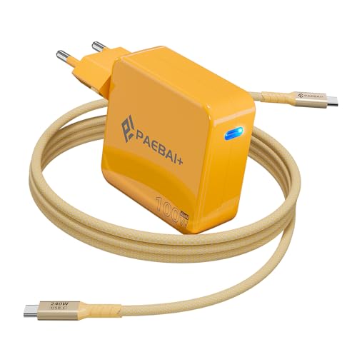 PAEBAI+ 100W USB C Ladegerät PD3.0 GaN Netzteil für MacBook Pro, MacBook Air, Google Pixelbook, ThinkPad, Dell XPS, iPad Pro, Galaxy S24/S23, iPhone 15/Pro und weitere Typ C Geräte PAEBAI+ 100W USB C Ladegerät PD3.0 GaN Netzteil für MacBook Pro, MacBook Air, Google Pixelbook, ThinkPad, Dell XPS, iPad Pro, Galaxy S24/S23, iPhone 15/Pro und weitere Typ C Geräte von PAEBAI+