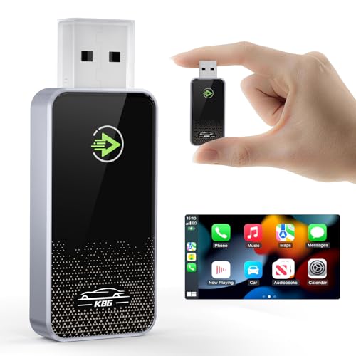 CarPlay Wireless Adapter Mini Edition - Wireless CarPlay Adapter für iPhone,Wandelt Verkabeltes in Drahtloses, Kompatibel mit iOS 10+ und Autos ab 2015, Plug & Play, BT 5.2, Wireless Dongle (USB A+C) von PAGEPINMU
