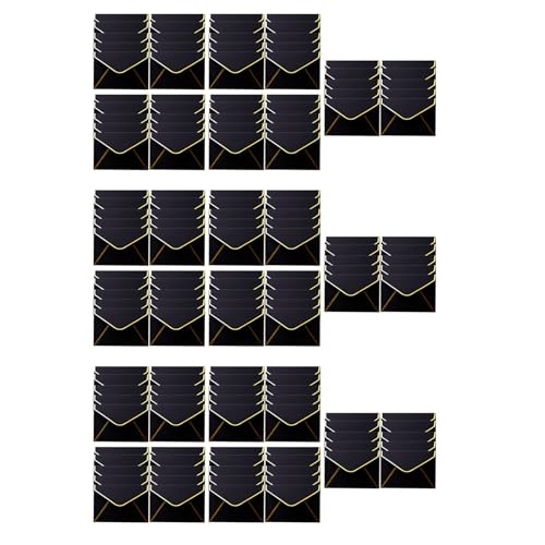 PAGJHRFJG 150 StüCke Mini UmschläGe Geschenk Karte UmschläGe UmschläGe für Personalisierte Geschenk Karten Hochzeits UmschläGe oder Tisch Karte Schwarz von PAGJHRFJG