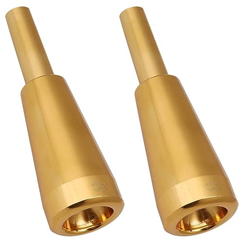 PAGJHRFJG 2X 3C Trompeten Mundstück Gold Metall Trompete für Oder Conn und Trompete C Trompete von PAGJHRFJG