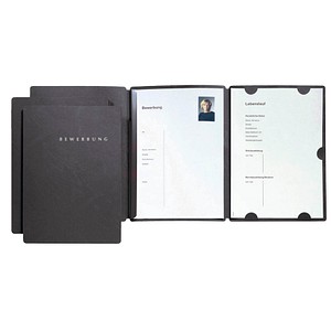 3 PAGNA Bewerbungsmappen Select DIN A4 schwarz 3 PAGNA Bewerbungsmappen Select DIN A4 schwarz von PAGNA