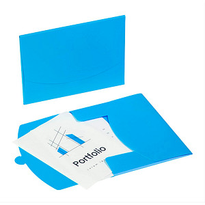 PAGNA Dokumententaschen Wallet DIN A4 blau glatt 0,43 mm von PAGNA