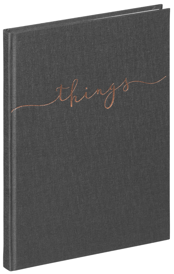 PAGNA Notizbuch , things, , DIN A5, blanko, grau von PAGNA