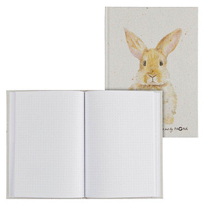 PAGNA Notizbuch Hase DIN A5 punktraster, beige Hardcover 128 Seiten von PAGNA