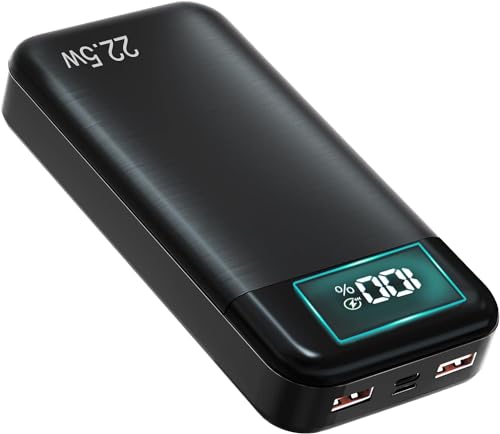 Externer Akku 27.000mAh, 22,5W Power Bank PD3.0 QC4.0 USB C PD Tragbares Ladegerät Schnelles Aufladen mit LCD Display und Ausgängen für Smartphones, Tablets und mehr Externer Akku 27.000mAh, 22,5W Power Bank PD3.0 QC4.0 USB C PD Tragbares Ladegerät Schnelles Aufladen mit LCD Display und Ausgängen für Smartphones, Tablets und mehr von PAIDASHU