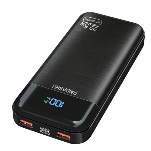 POWERBANK 27000 mAh, PD3.0 QC4.0 Fast Charging Schnell Aufladende Externer Power Bank USB C LCD Display 3 Ausgängen & 2 Eingängen Tragbares Ladegerät mit Smartphone, Tablets und mehr V002 POWERBANK 27000 mAh, PD3.0 QC4.0 Fast Charging Schnell Aufladende Externer Power Bank USB C LCD Display 3 Ausgängen & 2 Eingängen Tragbares Ladegerät mit Smartphone, Tablets und mehr V002 von PAIDASHU