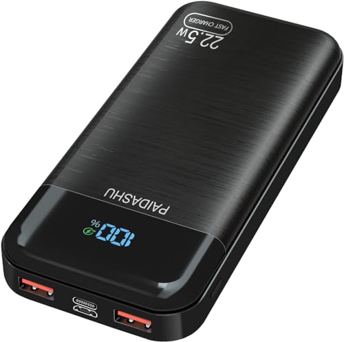 Externer Akku 27.000mAh, 22,5W Power Bank PD3.0 QC4.0 USB C PD Tragbares Ladegerät Schnelles Aufladen mit LCD Display und Ausgängen für Smartphones, Tablets und mehr Externer Akku 27.000mAh, 22,5W Power Bank PD3.0 QC4.0 USB C PD Tragbares Ladegerät Schnelles Aufladen mit LCD Display und Ausgängen für Smartphones, Tablets und mehr von PAIDASHU
