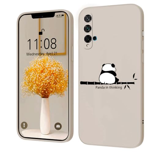 Weiche Silikonhülle Kompatibel mit Huawei Nova 5T Schutzhülle,weiß von PAINE