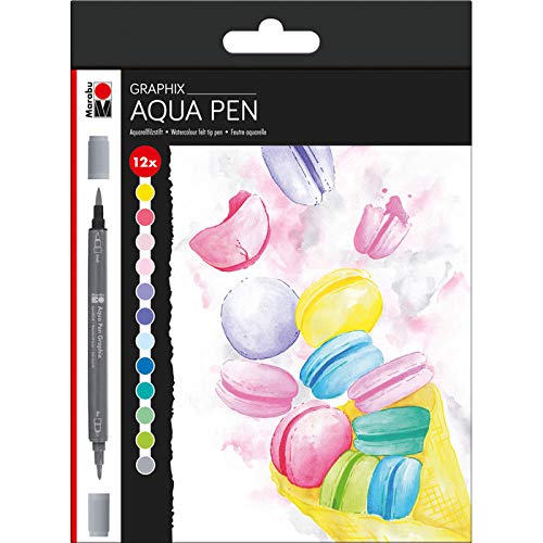 PAINT IT EASY NEU Aqua-Pen 12er Pastell-Set von PAINT IT EASY