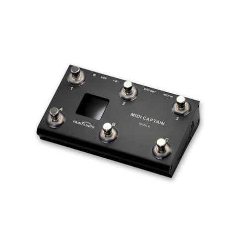 PAINTAUDIO MIDI Captain Nano 4/Mini 1,8 m Controller Multi-Effekt-Tastaturen Synthesizer USB-MIDI Musik-Software Bias unterstützt alle PC/CC/Note Commander (MIDI Captain Mini 6) von PAINTAUDIO