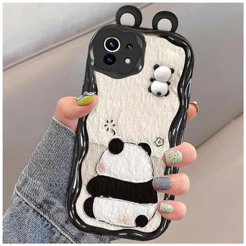 Cute Quirky Panda 3D Cartoon Case kompatibel mit Xiaomi 11 Lite 5G NE/11 Lite 4G 5G Silikon Stoßfest Stilvolle Abdeckung Cute Quirky Panda 3D Cartoon Case kompatibel mit Xiaomi 11 Lite 5G NE/11 Lite 4G 5G Silikon Stoßfest Stilvolle Abdeckung von PAIX