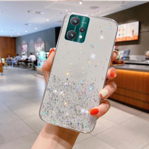 Glitzernder Transparenter Hülle Sternenhimmel Kompatibel mit Realme 9 Pro Plus/Realme 9 4G Case TPU-Schutzabdeckung für Schlankes Anti-Stoß-Handyhülle von PAIX