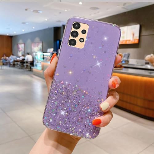 Glitzernder Transparenter Hülle Sternenhimmel Kompatibel mit Samsung Galaxy A32 5G Case TPU-Schutzabdeckung für Schlankes Anti-Stoß-Handyhülle Glitzernder Transparenter Hülle Sternenhimmel Kompatibel mit Samsung Galaxy A32 5G Case TPU-Schutzabdeckung für Schlankes Anti-Stoß-Handyhülle von PAIX