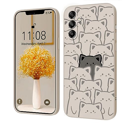 PAIX Creative Cartoon Silicone Soft Case Compatible with Samsung Galaxy A54 5G, [Katze Pattern] Anti -Fall Protective Cover, von PAIX