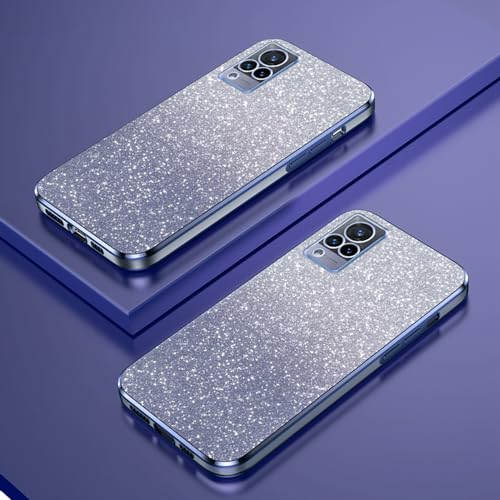 Verlaufsglitzer Elektroplattierte Transparente Hülle Kompatibel mit vivo V21 5G Case TPU Schlankem StoßFestem Handyhülle von PAIX