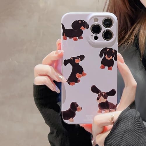 PAIXIKYZ Dackel-Muster Hard Shell Slim Case Kompatibel mit iPhone 16 Anti-Fingerprint,Kratzfest Stoßfest,Leicht Hülle PAIXIKYZ Dackel-Muster Hard Shell Slim Case Kompatibel mit iPhone 16 Anti-Fingerprint,Kratzfest Stoßfest,Leicht Hülle von PAIXIKYZ