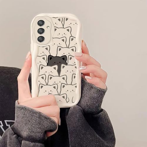 PAIXIKYZ Kompatibel mit Samsung Galaxy A15 Glatte Cremige Wellen-Design Weiche Silikonhülle PAIXIKYZ Kompatibel mit Samsung Galaxy A15 Glatte Cremige Wellen-Design Weiche Silikonhülle von PAIXIKYZ
