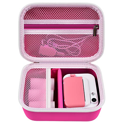 Kinderkamera Tasche für Uleway/für GlobalCrown/für Gofunly für GREPRO/für Ushining Mini Digital Kamera, Sofortbildkameras Schutzhülle Tragetasche Halter für Druckpapier (nur Hülle) rosa von PAIYULE