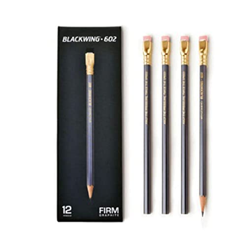 Palomino Blackwing 602 Original-Bleistift, weich, 12 Stück, graue Kunst, Radiergummi, Schreibgerät von [PALOMINO]