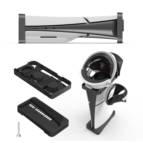 PALUMMA Horizontaler Ständer für PS5 Slim Disc & Digital Edition, Spielekonsolen-Controller-Halterung, kompatibel mit PS5 Slim Disc & Digital Edition, Mainframe horizontale Aufbewahrung, Schwarz von PALUMMA