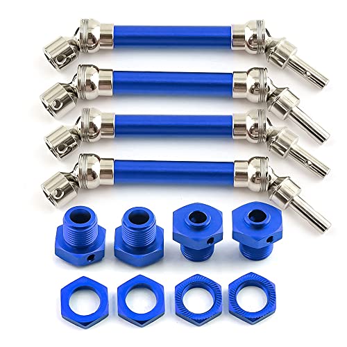 Palumma RC Auto-Antriebswelle, 4 Stück, vorne und hinten, universelle CVD-Antriebswelle für ARRMA 1/8 3S Typhon-Ersatzteile (blau) von PALUMMA