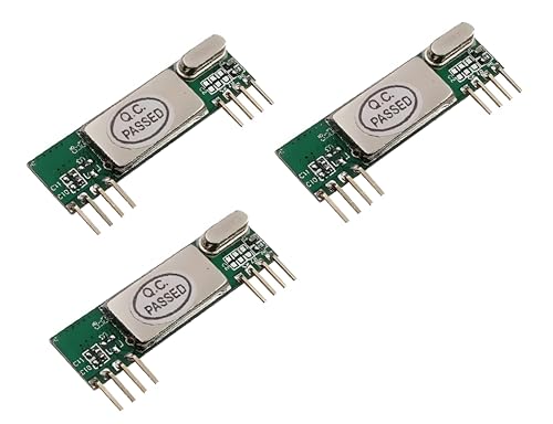 PAMEENCOS Für 3 x kabellose 433 MHz Superheterodyne-Empfänger RXB6 für Arduino von PAMEENCOS