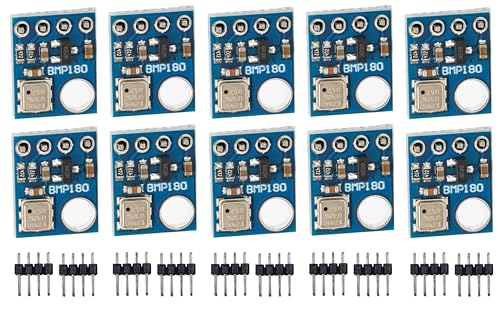 PAMEENCOS GY-68 BMP180 Temperatur- und Drucksensormodul ersetzt BMP085, digitales Luftdrucksensormodul für Arduino, 10 Stück PAMEENCOS GY-68 BMP180 Temperatur- und Drucksensormodul ersetzt BMP085, digitales Luftdrucksensormodul für Arduino, 10 Stück von PAMEENCOS