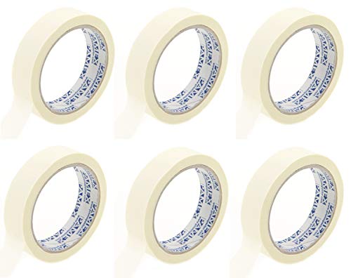 PAMEX - Packung mit 6 Malerbändern, 25 mm x 25 m. von PAMEX