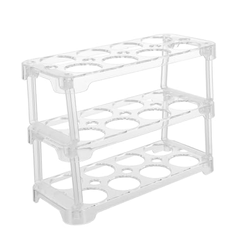 PAMINGONO Eiergitter Tablett Mit Deckel Kühlschrank Eieraufsatz Süßer Eierhalter Kühlschrank Eierhalter Schubladen-organizer Eierhalter Für Den Kühlschrank Eierplatte Transparent Plastik von PAMINGONO