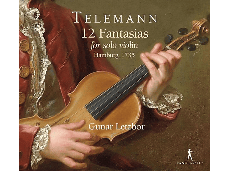 Gunar Letzbor - 12 Fantasien für Violine solo TWV 40:14-25 (CD) von PAN CLASSI
